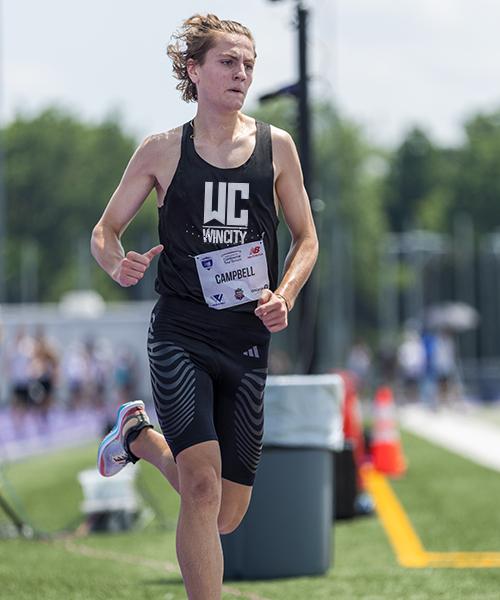 Athlete running